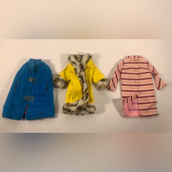 Vintage Barbie & Francie (possibly others) Coats & Pant Suits 60’s / 70’s - Picture 1 of 6